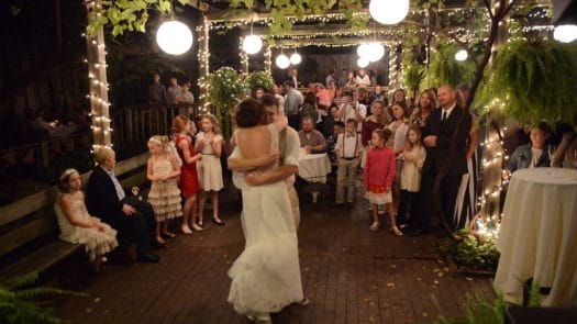 First dance at the Garden Room